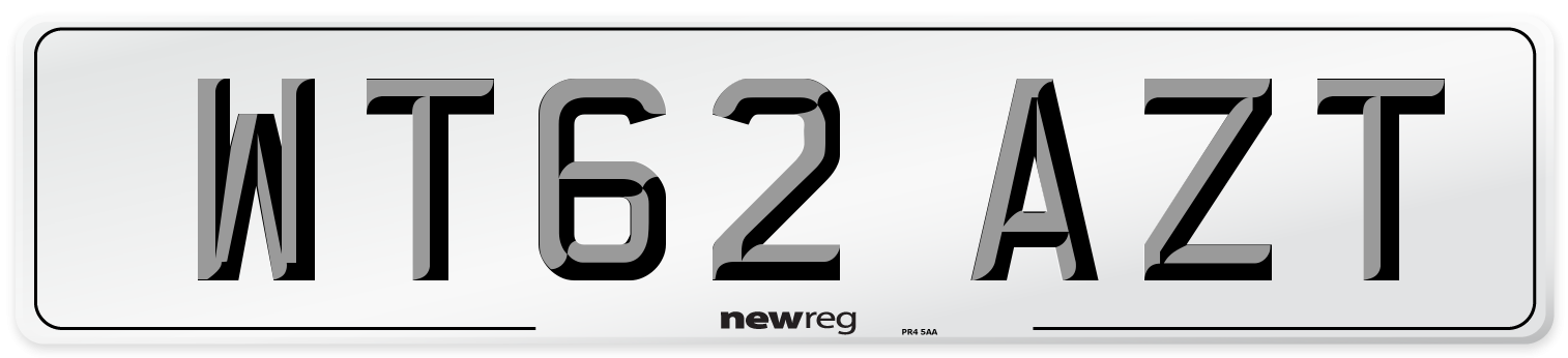 WT62 AZT Number Plate from New Reg